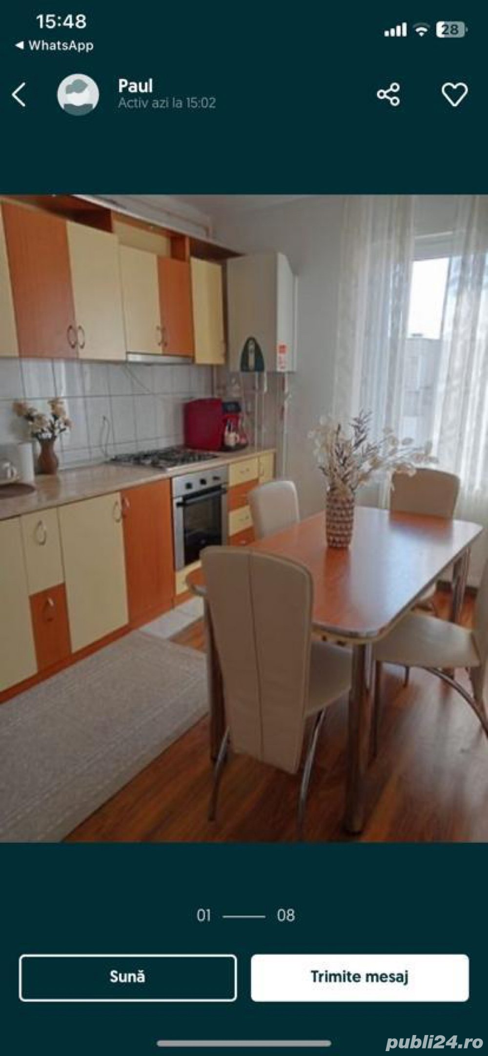 De inchiriat apartament cu 3 camere