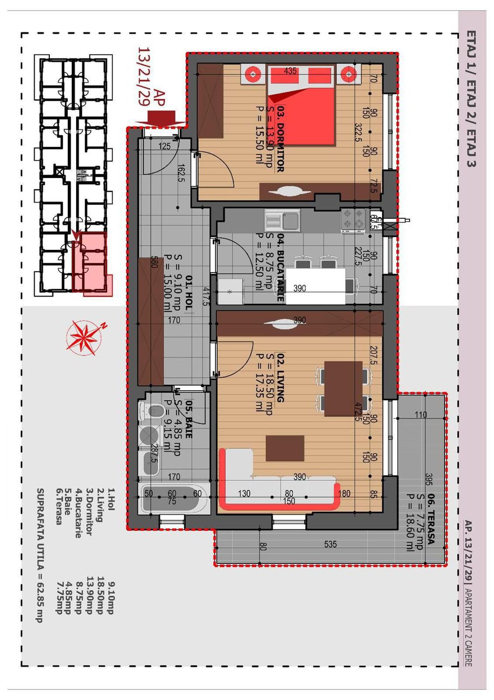 Apartament 2 Camere Finalizat Sector 4 Sos. Oltenitei 63Mp