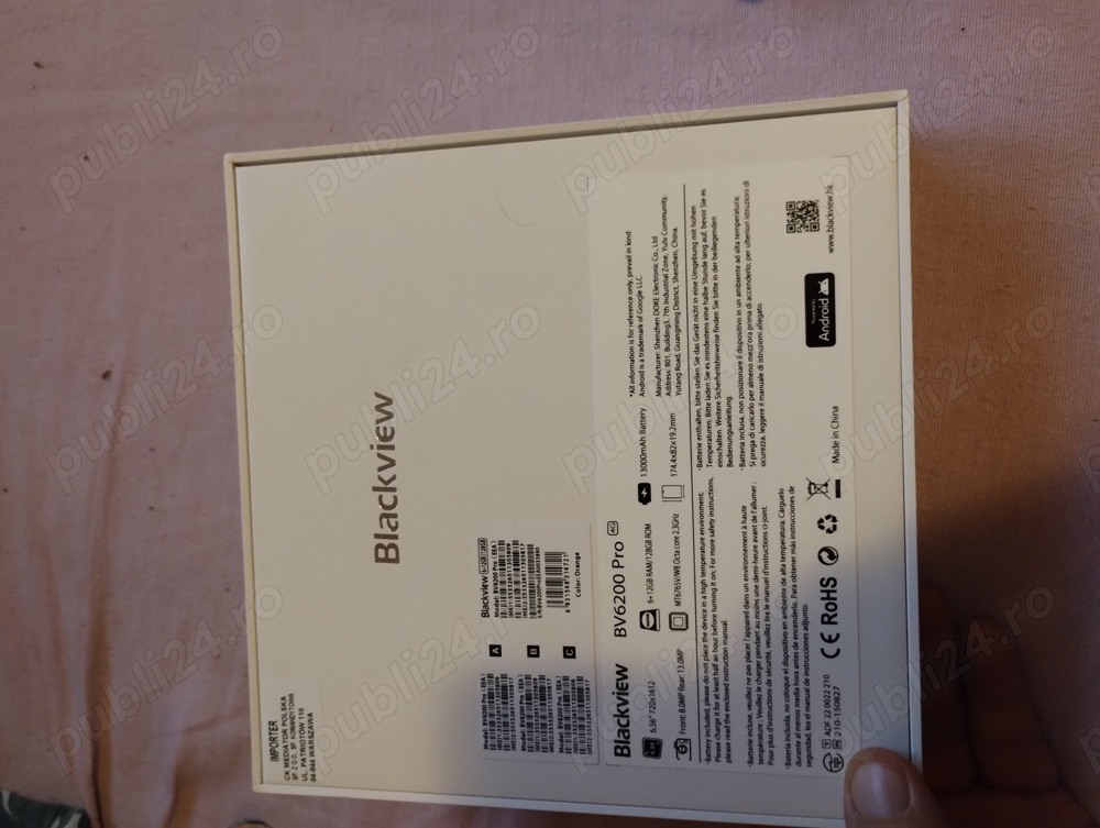 Blackview bv 6200 pro full box în garanție preț fix