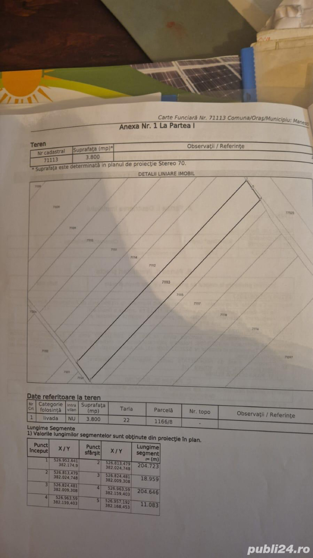 3800 m2 la DN 72A. zona Hanul Logofatului!Utilitati la 50 m