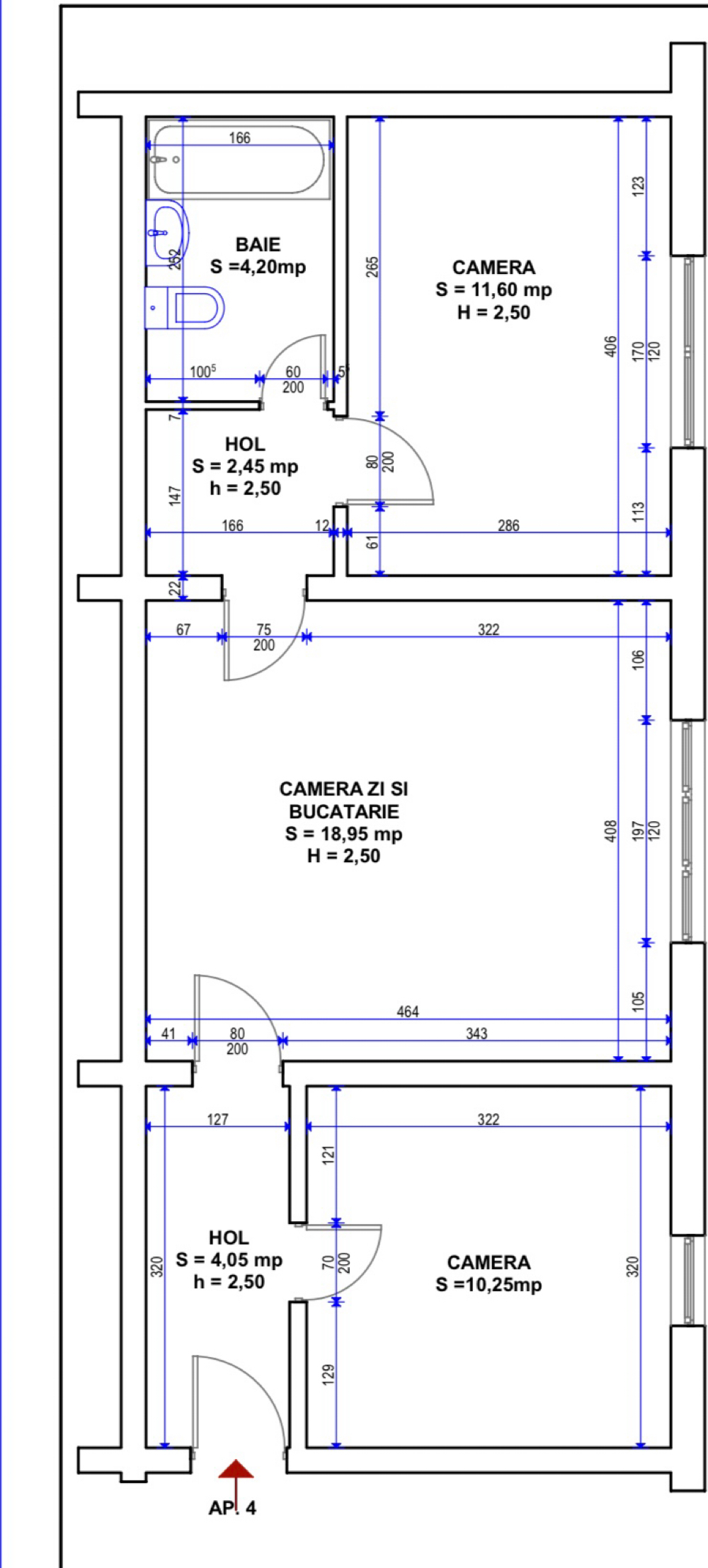 apartament 3 camere , direct de la proprietar !