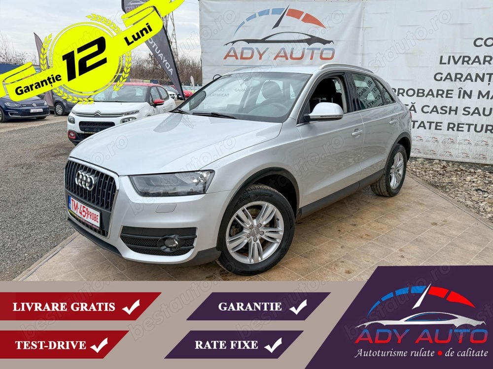 AUDI Q3 . 2,0 TFSI 170 Cp . Rate fixe . Garantie 12 luni . Buy back . Test drive . Livrare gratis