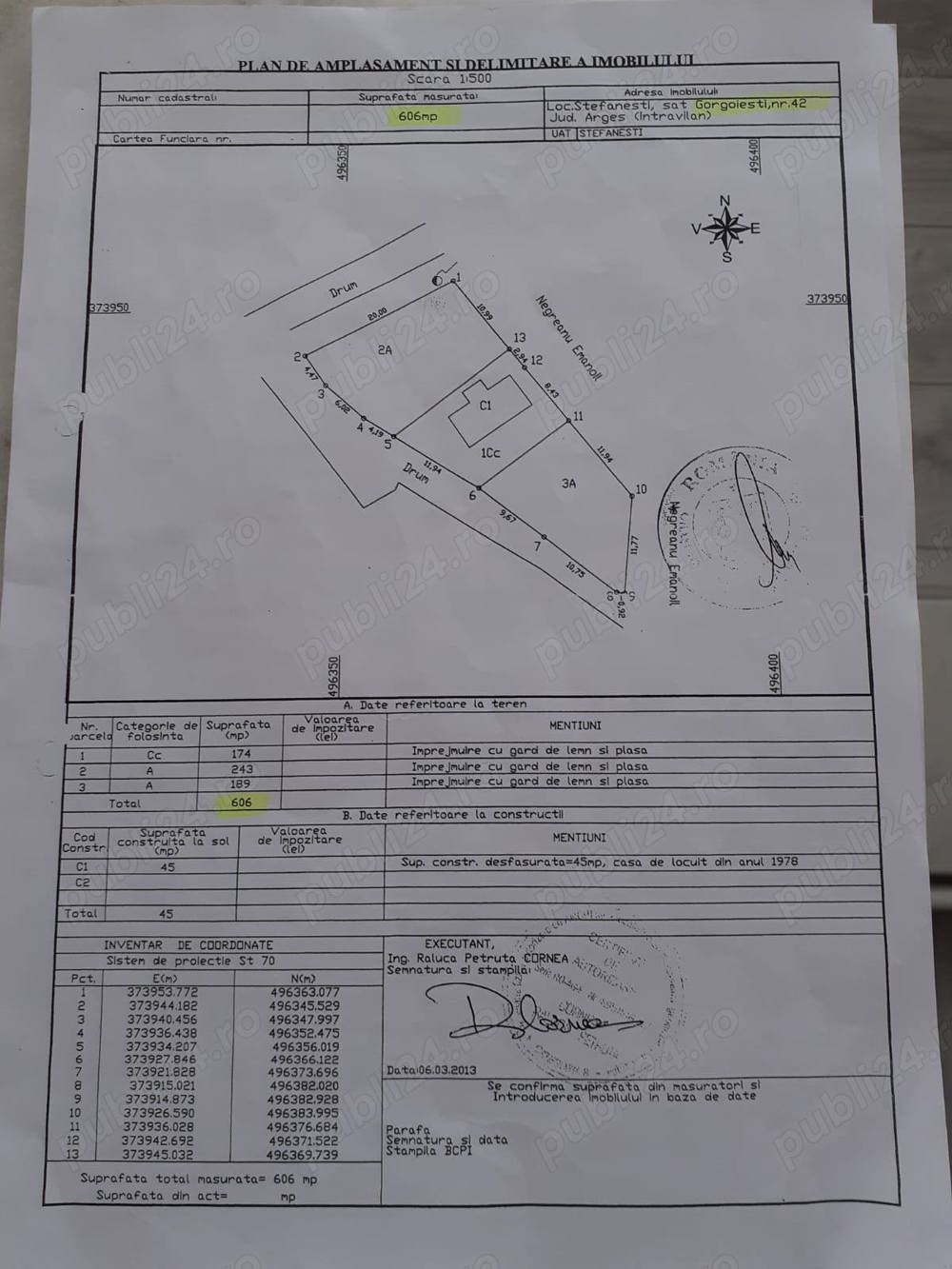 Propietar, Vand casa + teren in Stefanesti, Arges