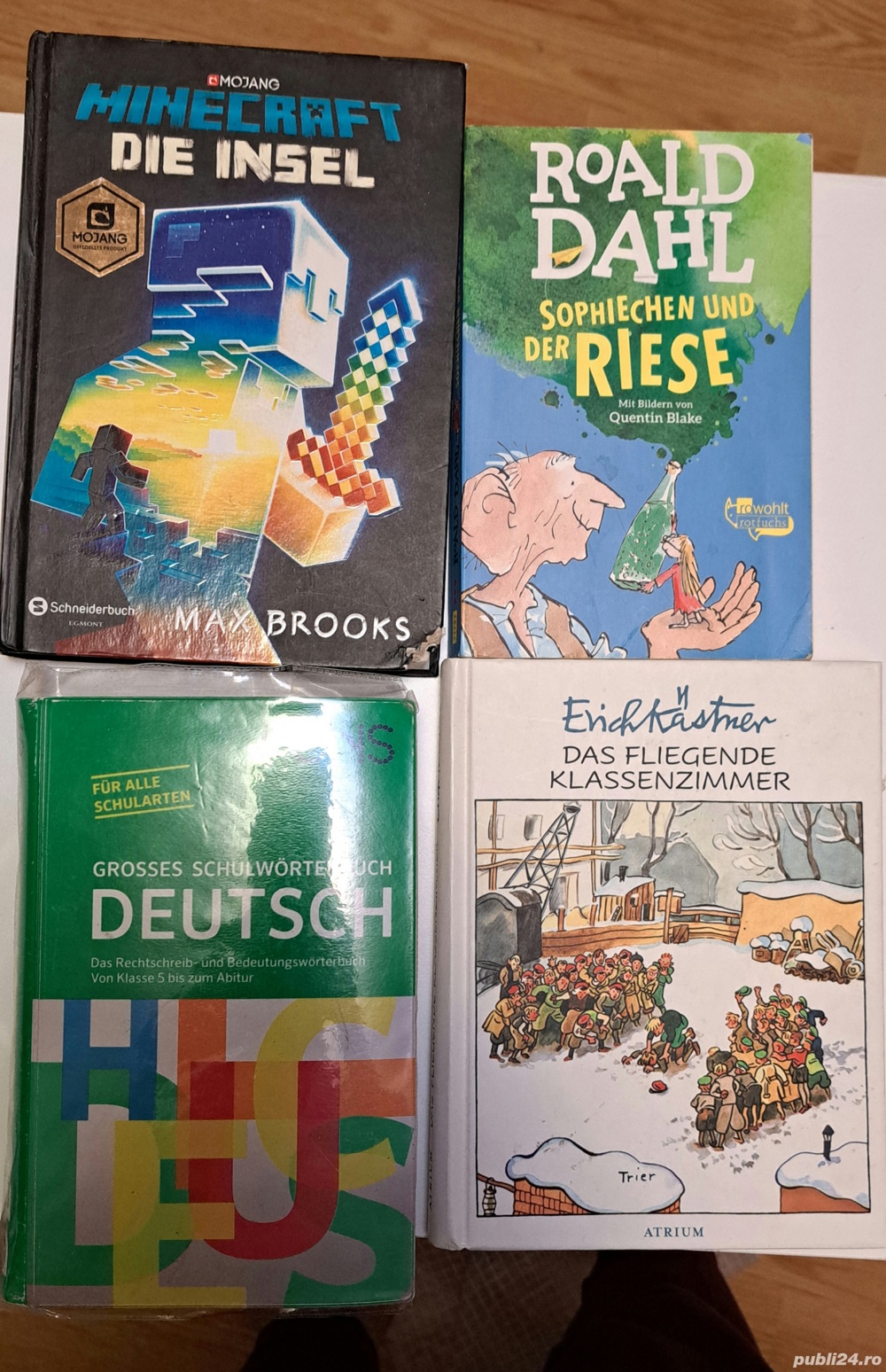 Carti in germana R.Dahl, E.Kastner, Minecraft, dictionar PONS scolar