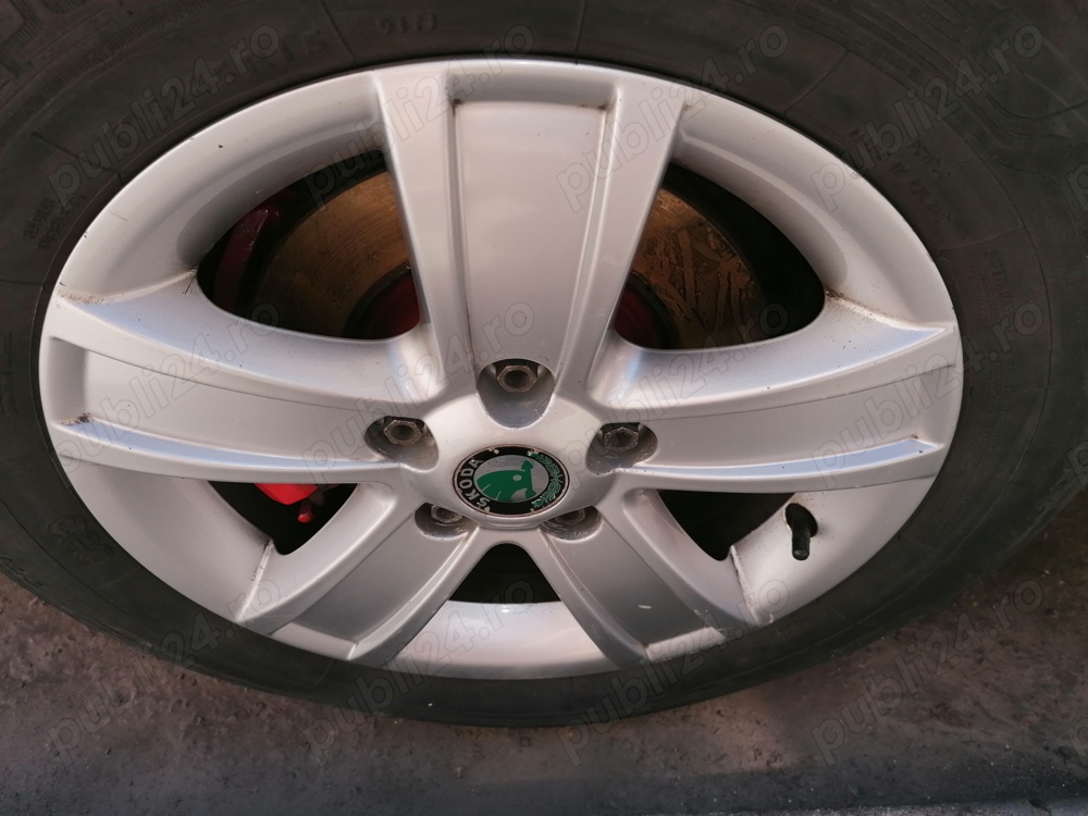 Jante r15 5x112 Skoda octavia 2. Cauciucuri 195/65/15   iarna
