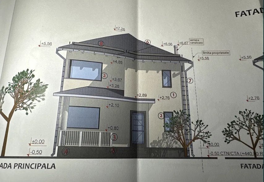 Casa in constructie cu 4 camere, loclaitatea Cristian