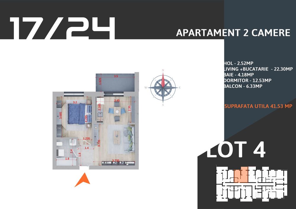 Investiție sigură! Apartament modern, 2 camere, Pallady!