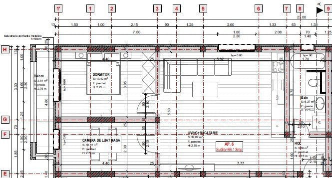 Apartament 3 camere, 66 mp – Etaj 1, loc de parcare inclus– Braytim