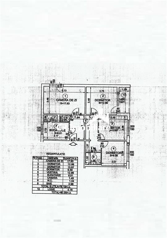 Apartament 4 camere Dristor