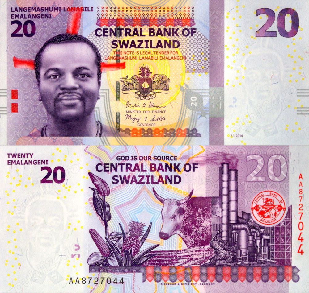 Lot 4 bancnote SWAZILAND unc