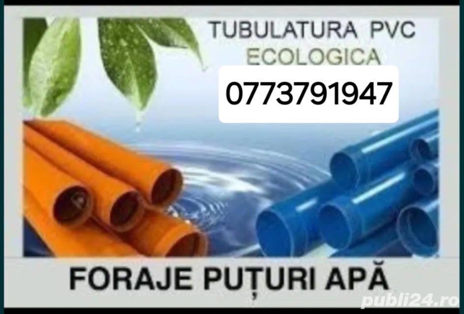 Foraje puțuri de apa și denisipari