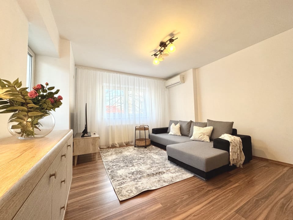 Apartament mobilat modern si calitativ, cu centrală proprie Calea Călărașilor