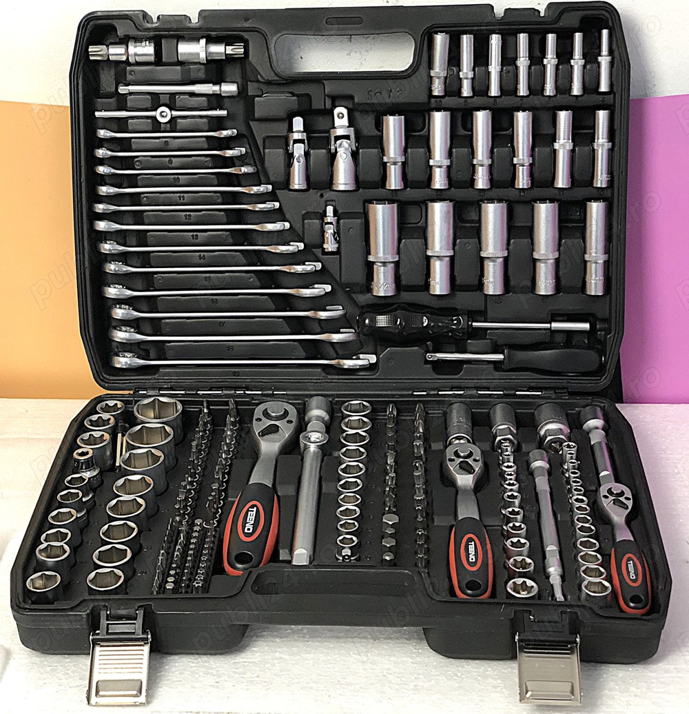 Trusa de chei completa 216 piese – profesionala si practica