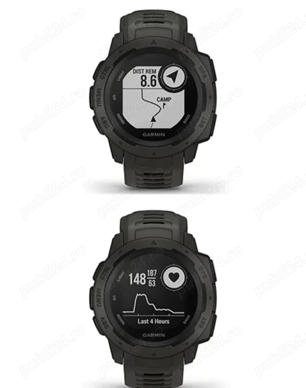 Vand ceas Garmin Instinct GPS Graphite