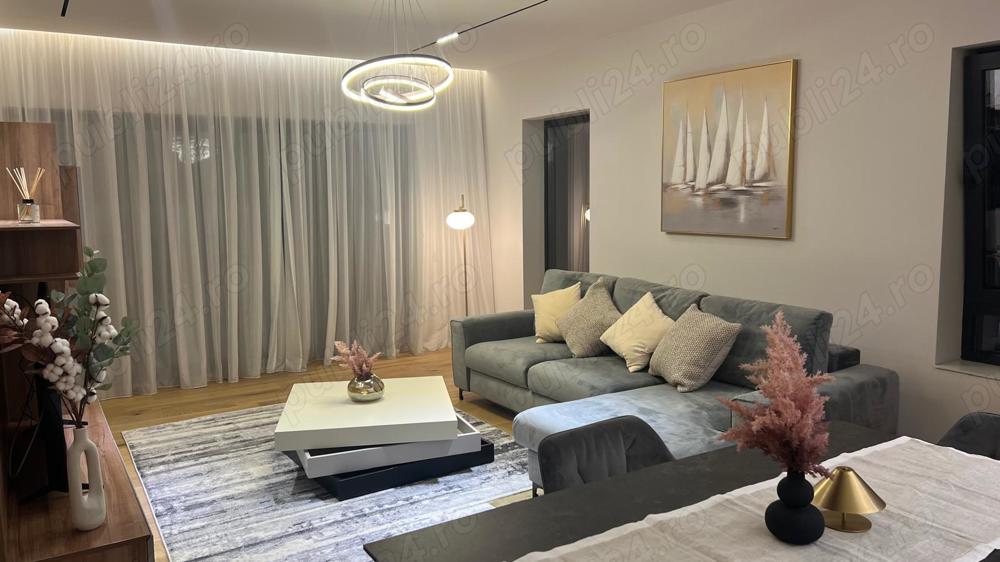 Apartament 3 camere LUX in ansamblu rezidential complet mobilat&utilat