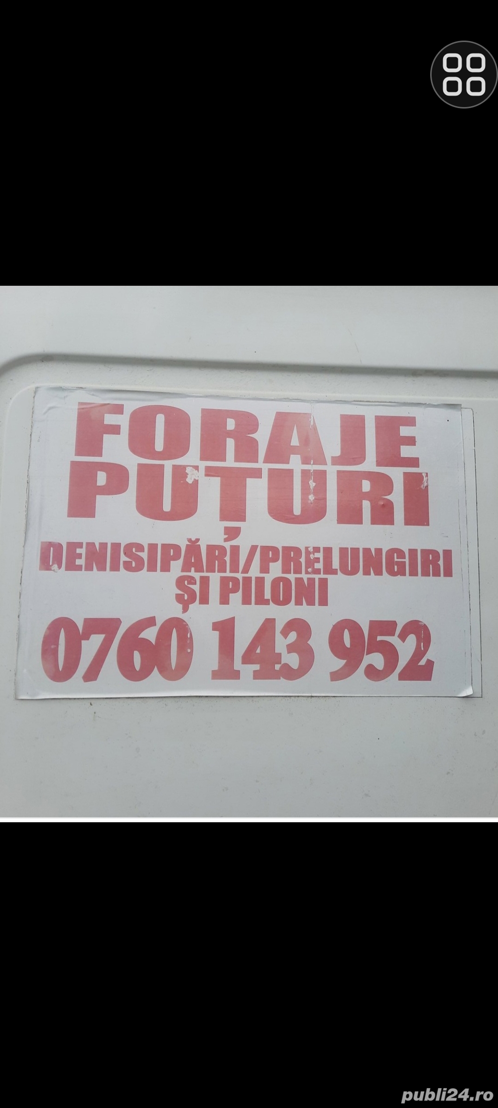 foraje puțuri apa prelungiri denisipări și piloni 