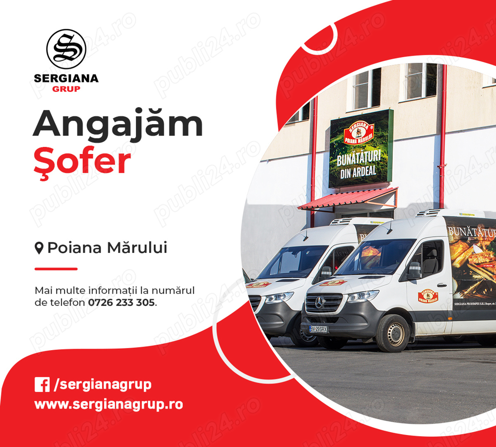 Șofer pentru Fabrica din Poiana Mărului, județul Brașov 