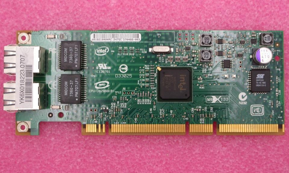 Placa Retea Server Intel PRO 1000 GT Dual-Port Low Profile PCI-X, NOUA