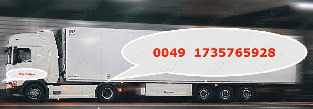 Șofer CE curse locale   - Germania