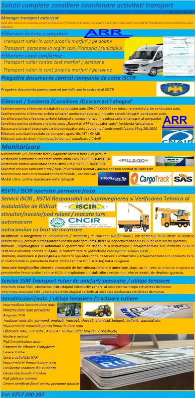 Manager transport  , colaborare eliberare documente , coordonare  flota  auto 