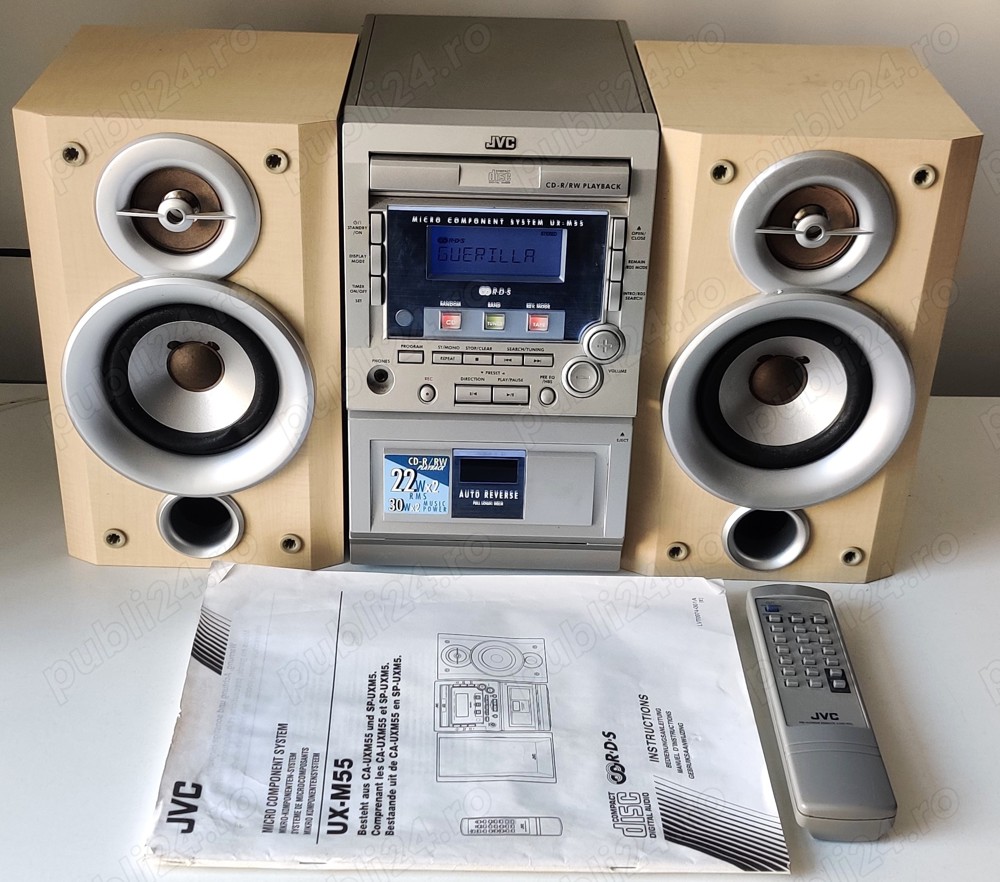 JVC UX M 55 minisistem CD tuner caseta amplificator boxe combina micro component system