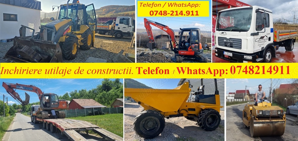 Utilaje de constructii de inchiriat