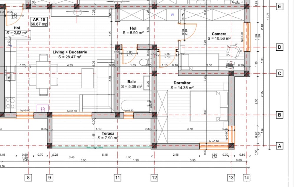 Vand apartament 3 camere decomandat direct de la proprietar