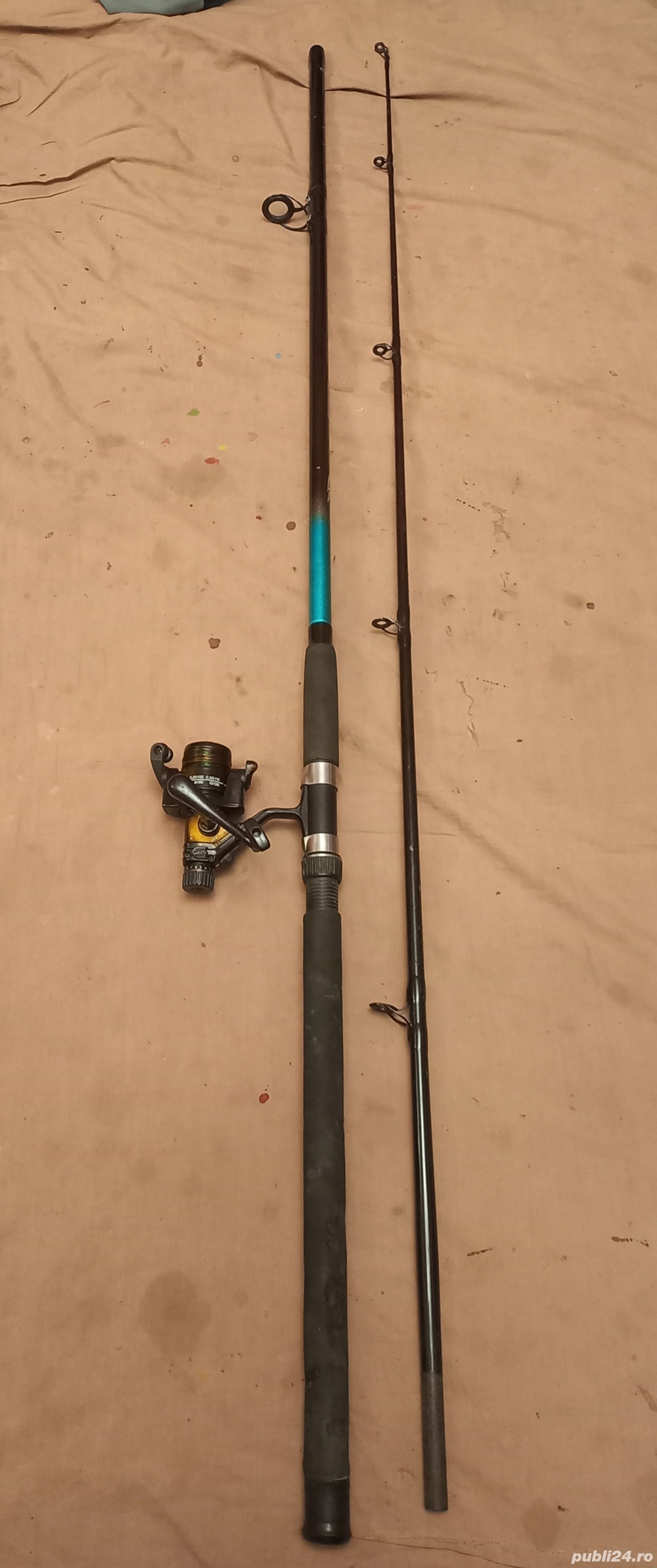 Lanseta FL Spro 2,7m, actiune 200g, mulineta DAM Quik Camaro 3000