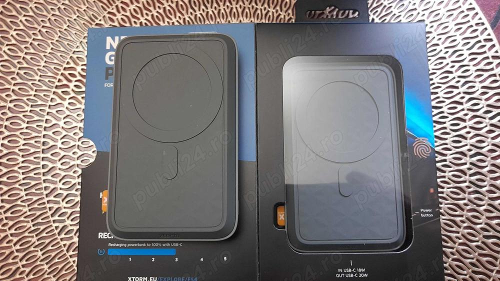 Baterie externa Magsafe powerbank 10000mA fast wireless charging 20w , noi sigilate