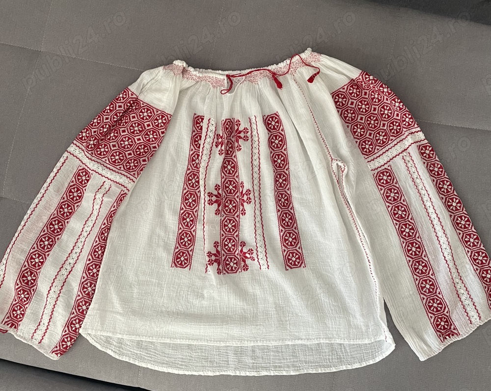 Ie Traditionala Romaneasca Maneca Lunga Cusuta Manual