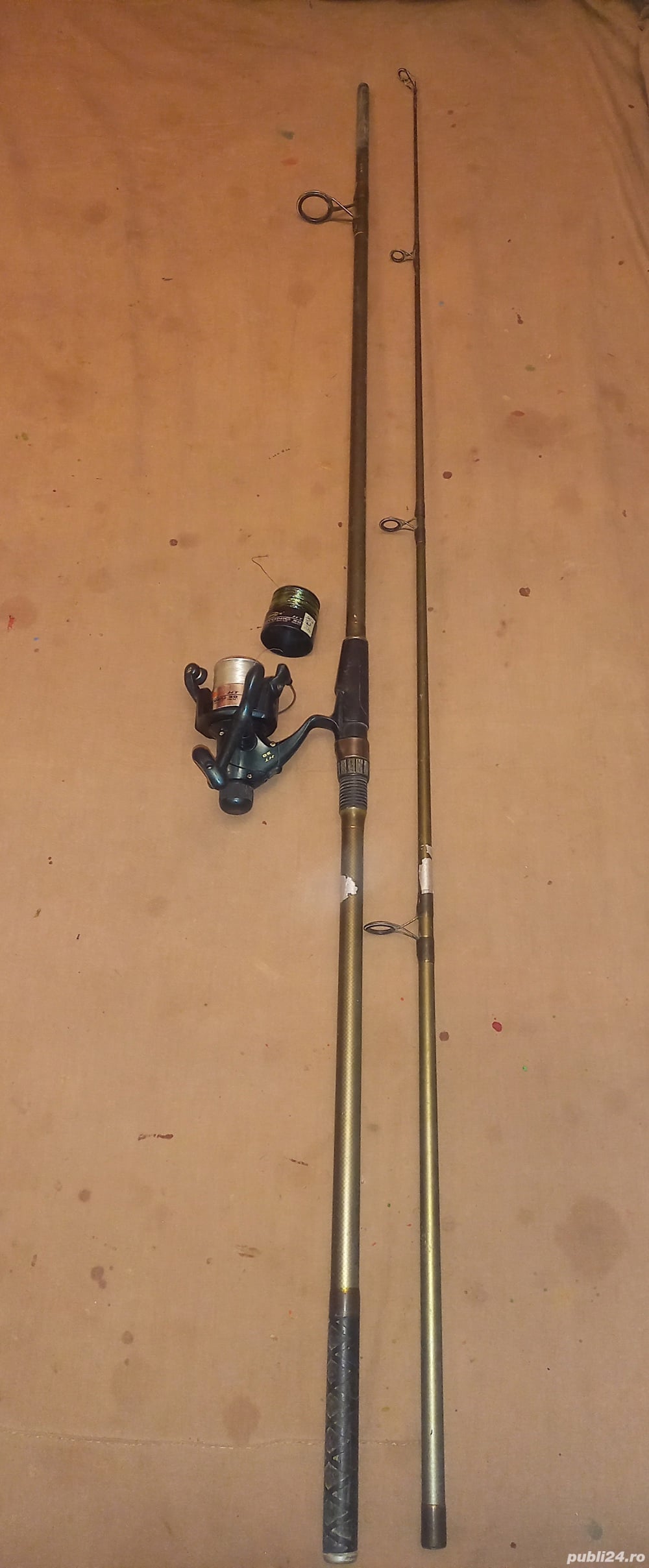 Lanseta carbon Cool Angel Pronto 2,7m, mulineta Rainbow 6 rulmenti