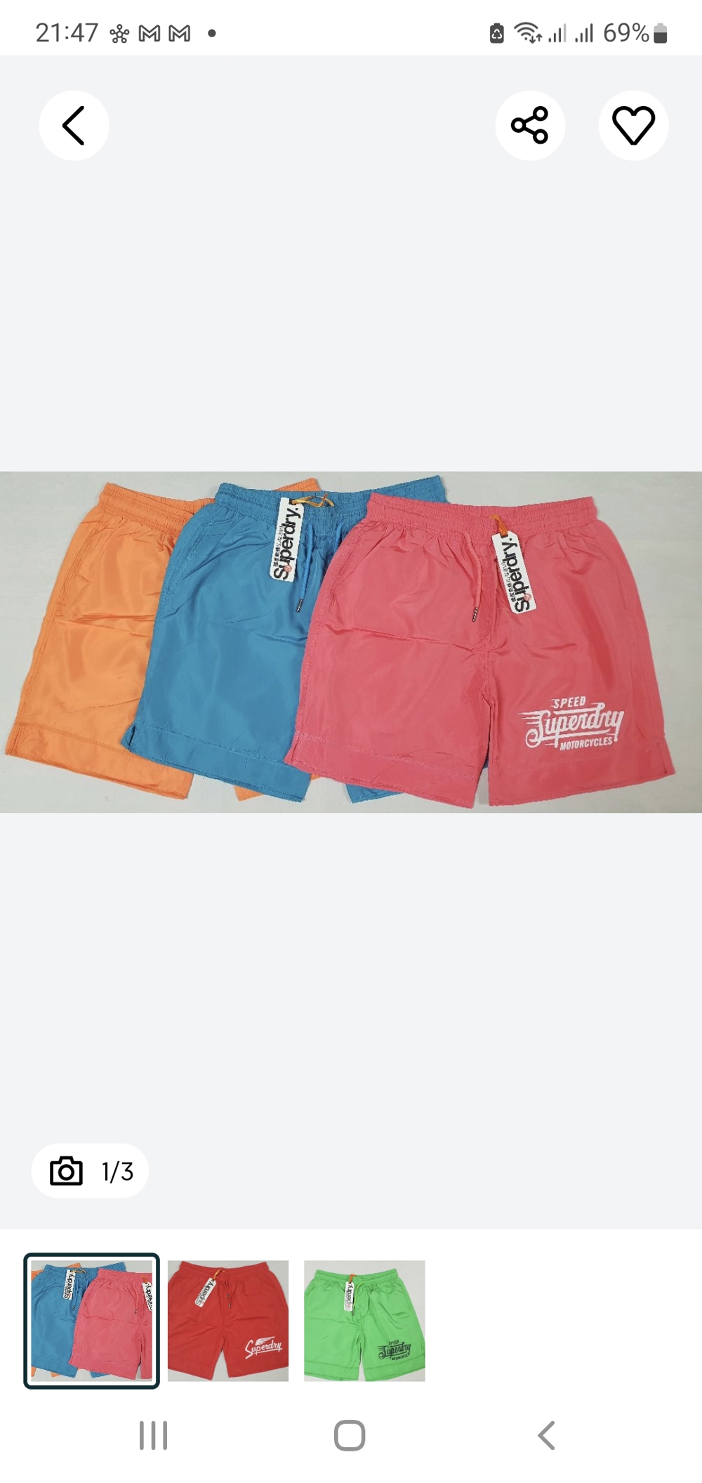 Sort de baie Superdry