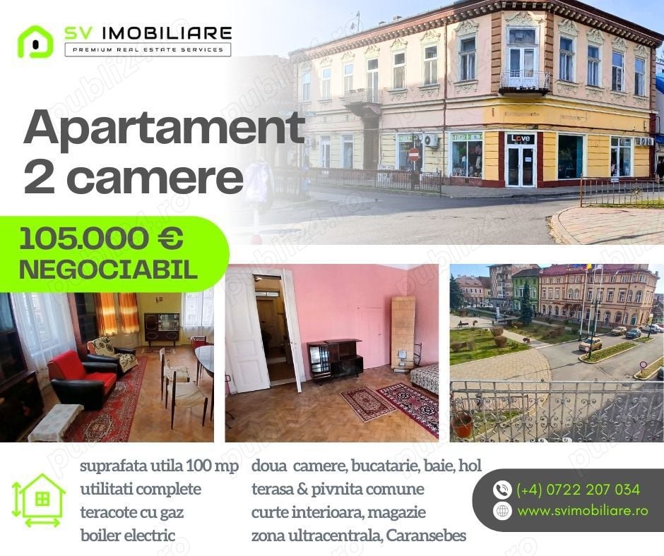 Apartament cu 2 camere Ultracentral   Primarie