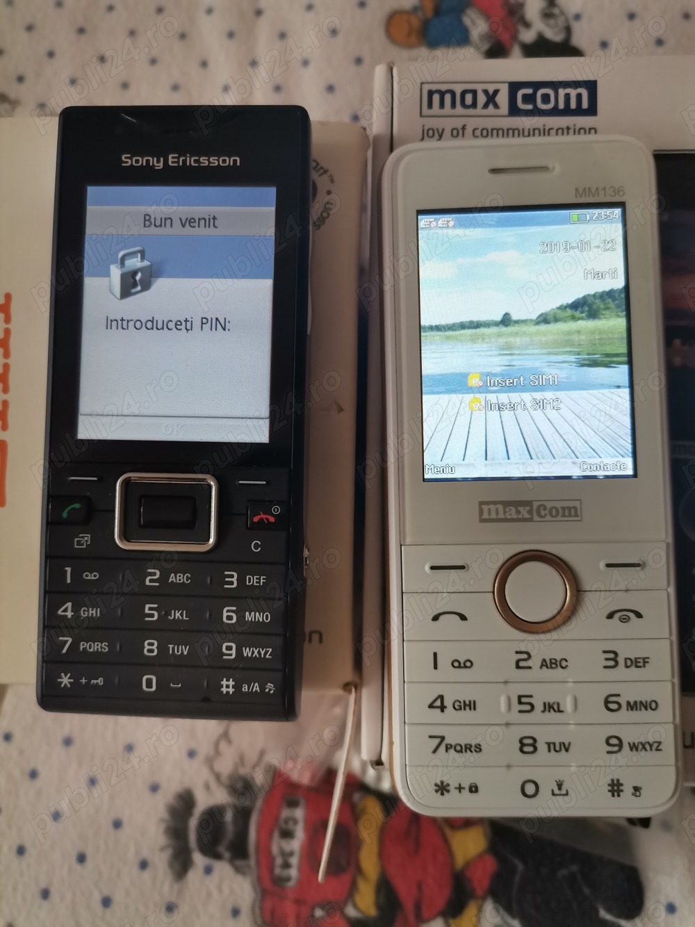 2 tel. nefolosite SONYERICSSONdeosebit80Lei si MaxCom35Lei
