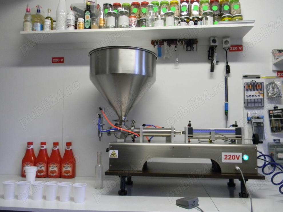 Masina imbuteliere mustar, ketchup, maioneza