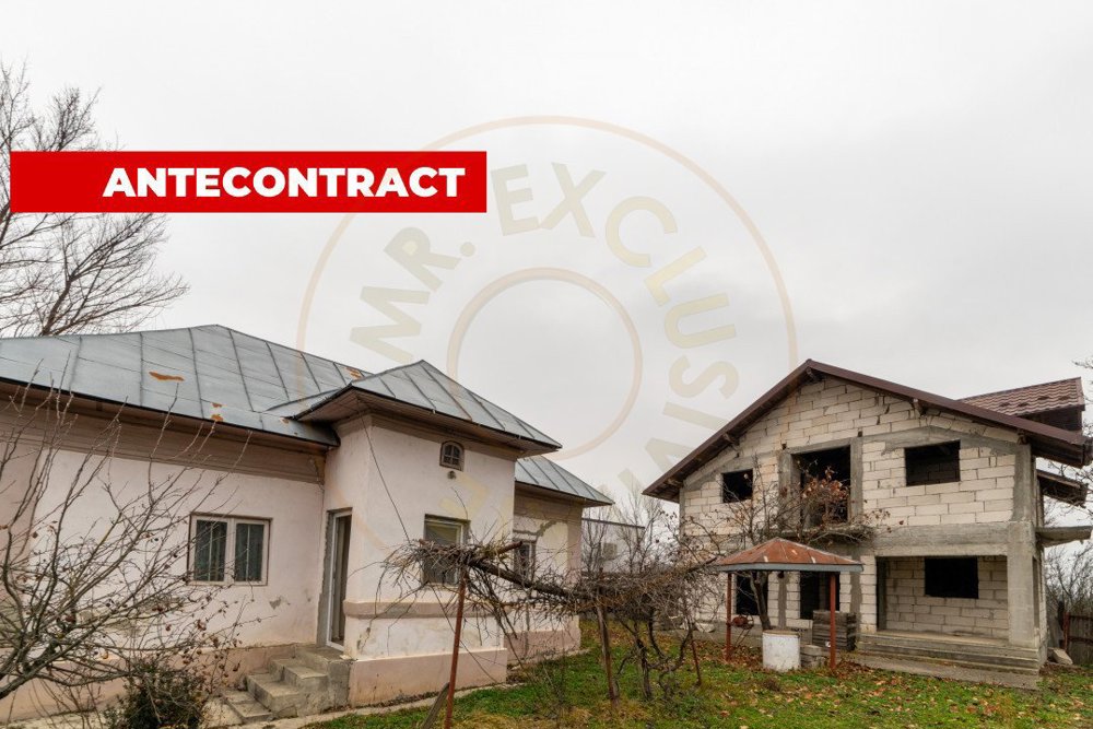 Cămin primitor la tara-casa veche locuibila + casa noua in construcție