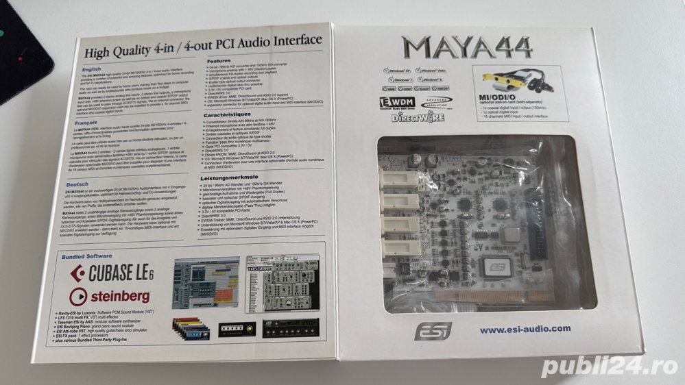 Placa audio PCI - Esi MAYA44