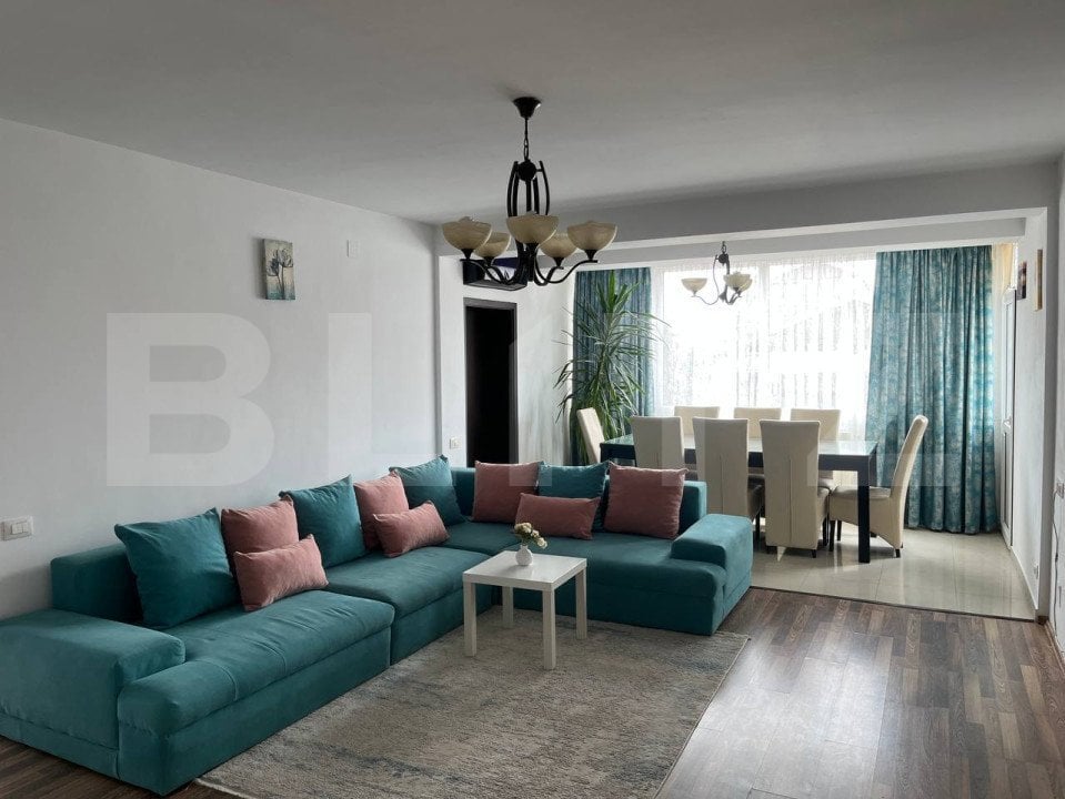 Apartament cu 3 camere, 90 mp, mobilat modern, zona Lipovei