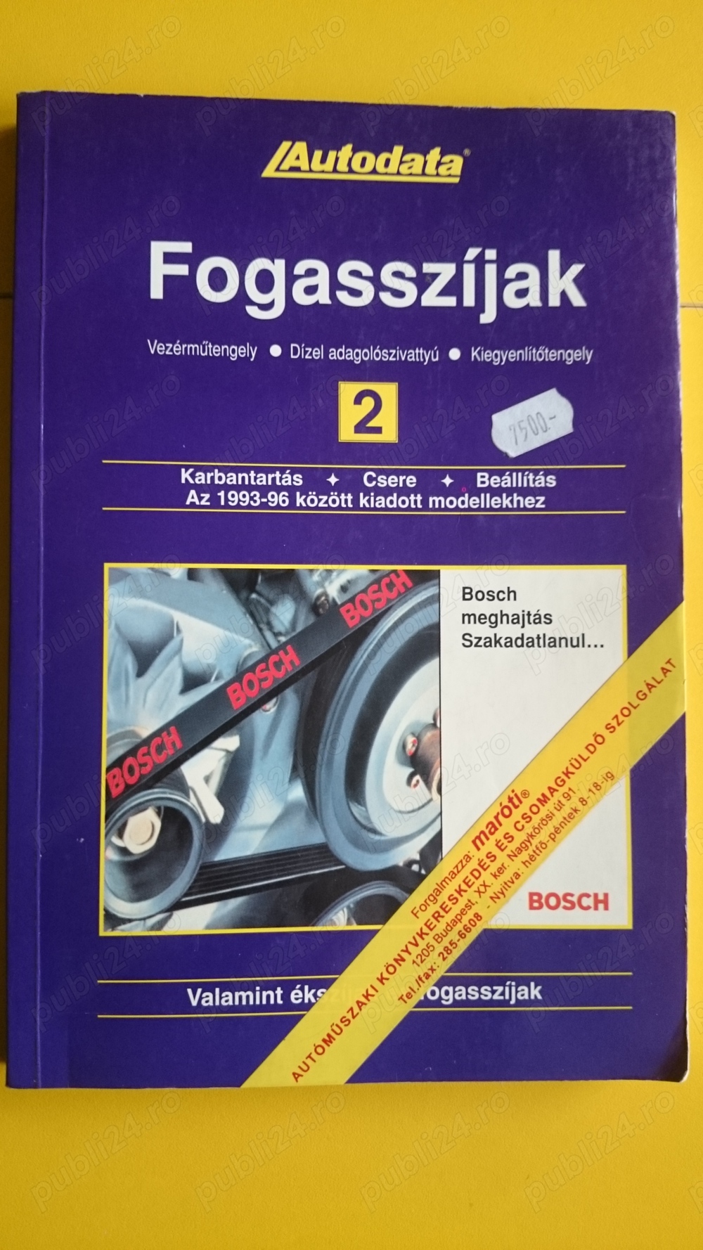 manual inlocuire curele distributie si curele accesorii 2,  anii 1993-1996