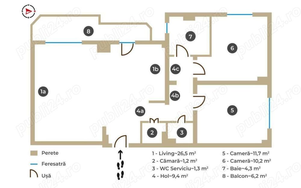 Inchiriere Apartament 3 Camere Centrul Civic