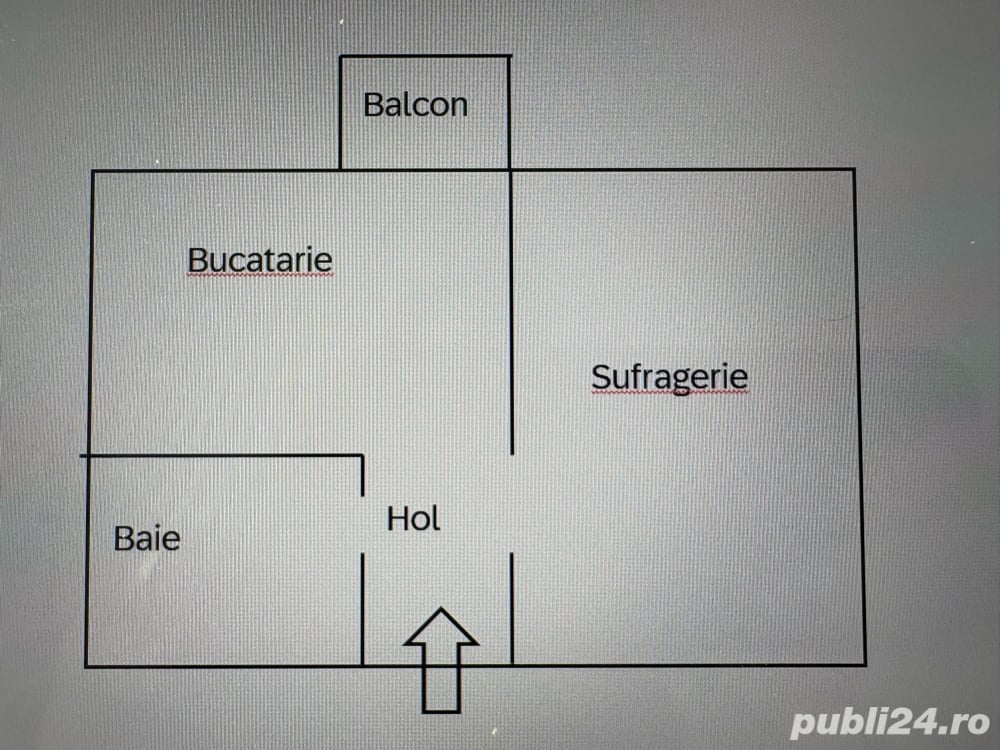 Garsoniera de vanzare - Urziceni str Jipa Ionescu   etaj 1