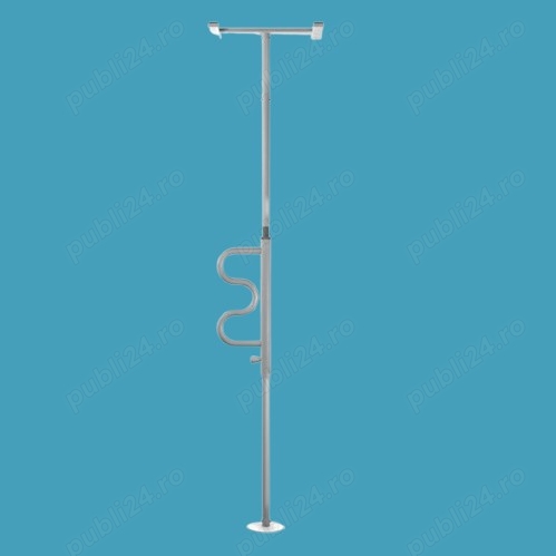 Bara de sustinere cu fixare in pardoseala si tavan Rehastage - Pole