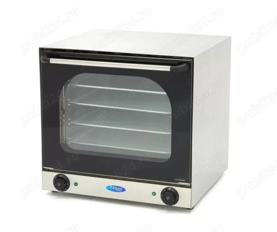 Cuptor cu convectie   4 tăvi - până la 300 C   2 ventilatoare   timer 120 min