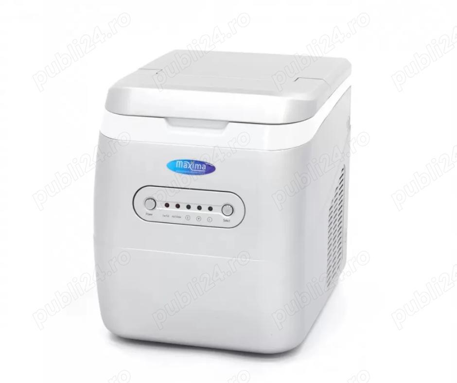 Mașină de gheață - 15 kg zi - cuburi de gheață - 3 dimensiuni cuburi - stocare 1 kg