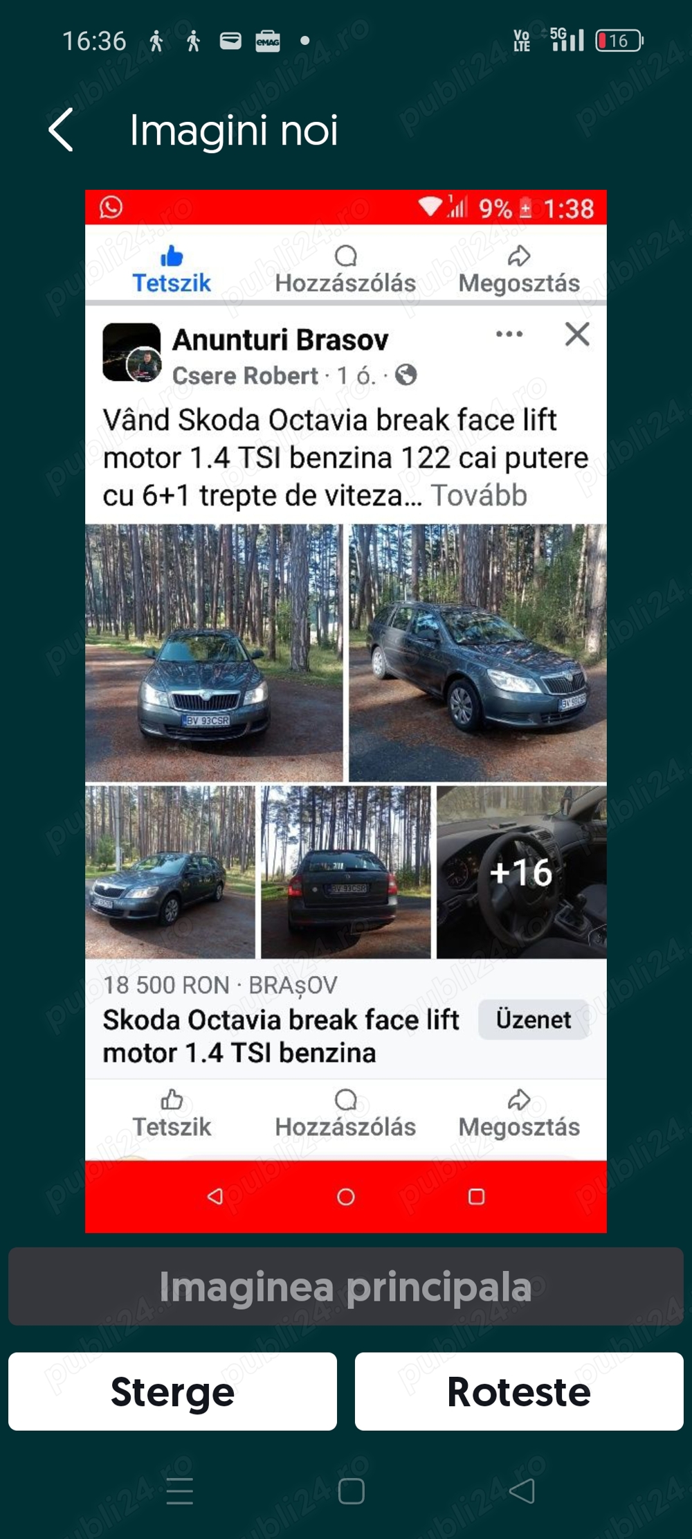 masina skoda octavia break 2010-motor1.4tsi benzina-122cai putere-6+1trepte viteza-rca itp 2025