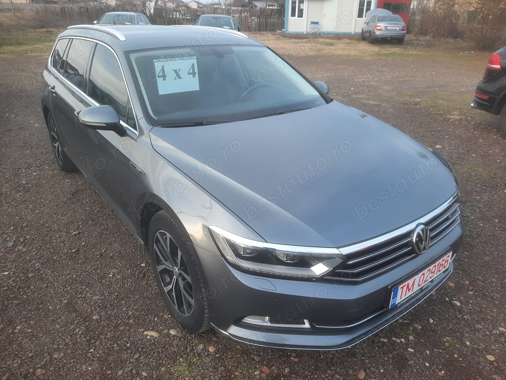 Volkswagen Passat 2.0 TDI, 150CP, 4Motion, 2016, LED, ACC, piele