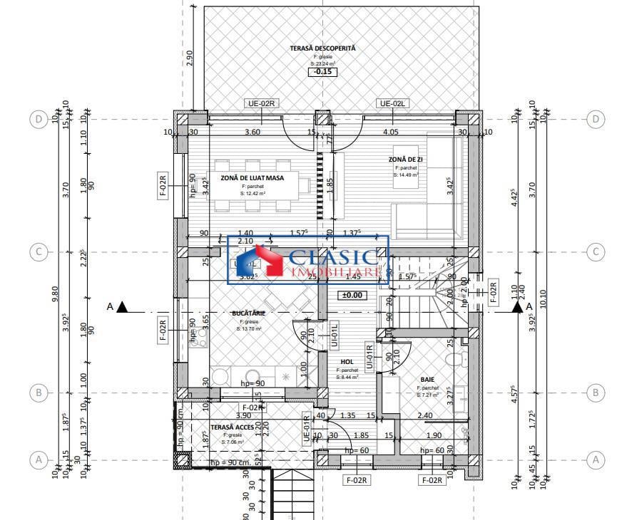 Vanzare casa noua individuala cu 4 camere si teren 400 mp zona intrare Dezmir