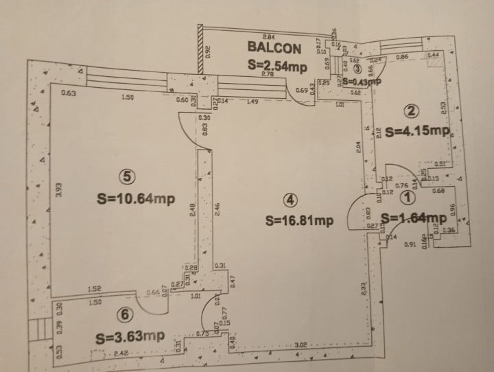 Apartament cu 2 camere, bl 1960, 39mp utili / Floreasca