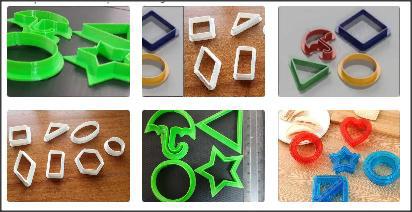 Squid Game Dalgona- 5 forme taiat aluat, paine forme geometrice