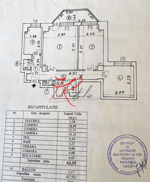 Vanzare apartament 3 camere Iancului